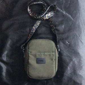 Olive green PINK crossbody
